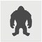 Hairy Bigfoot Sasquatch Standing Silhouette Wall Cookie DIY Craft Reusable Stencil